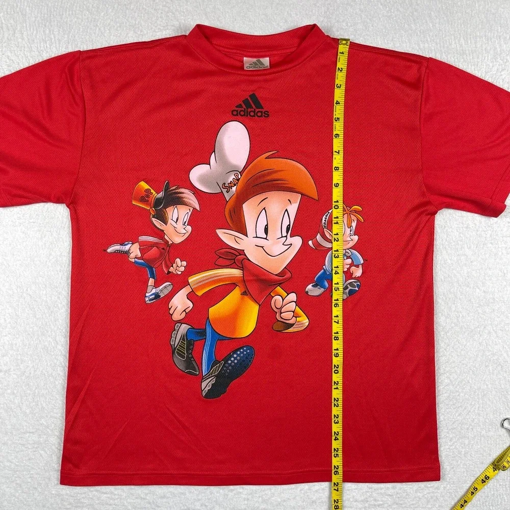 Adidas Shirt Mens Medium Rice Crispy Cereal‎ Snap Crackle Pop Breakfast Food Tee